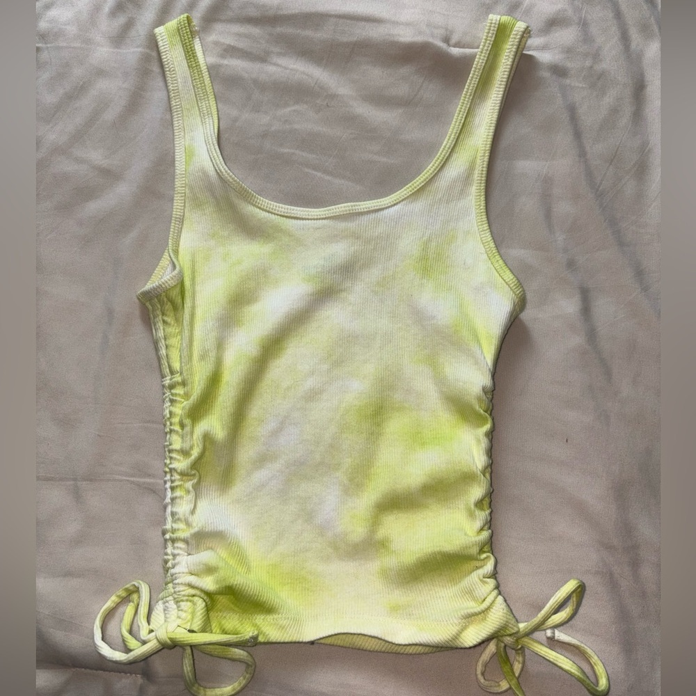 Hollister yellow Ribbed Tank Top